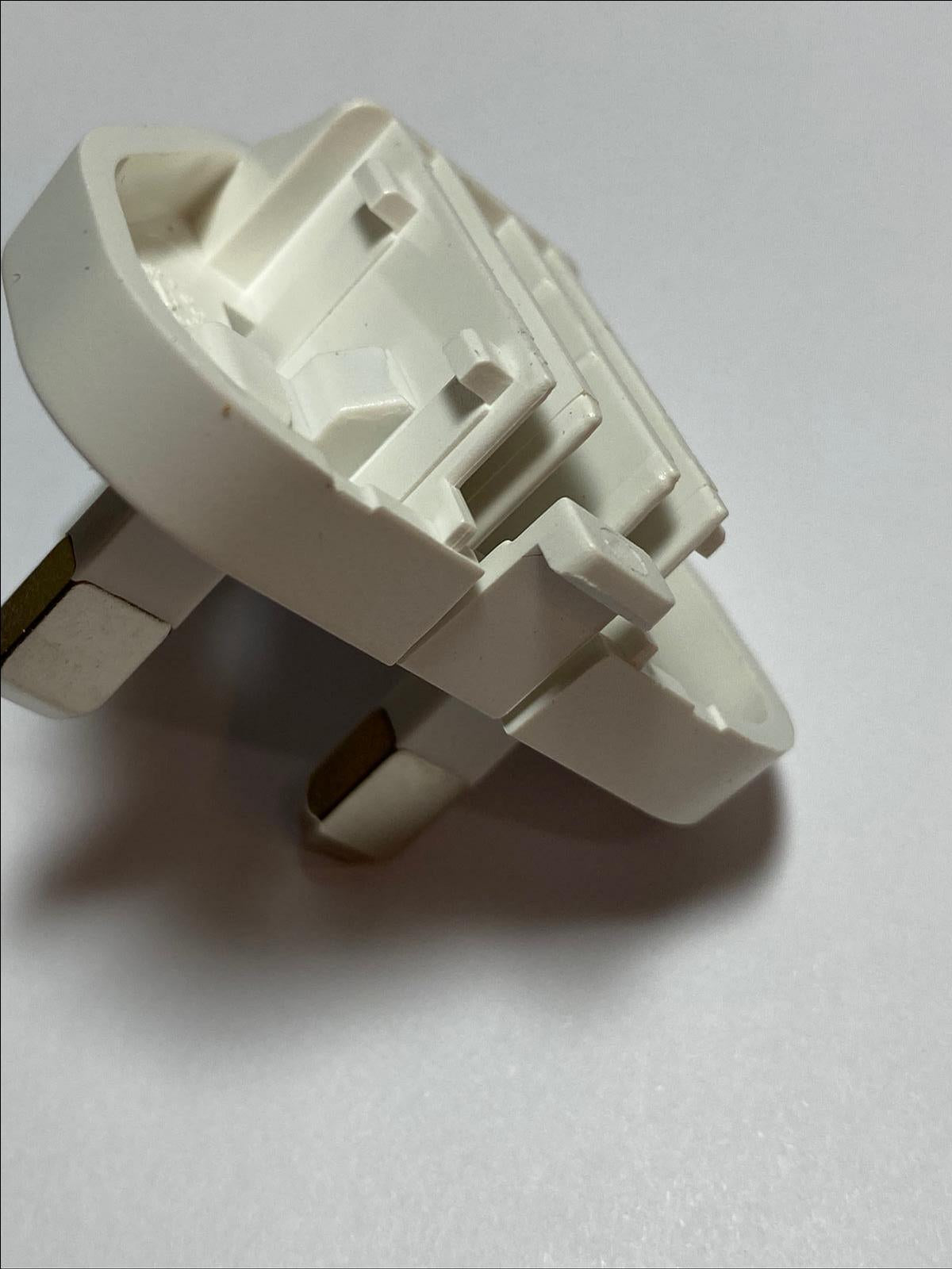 White UK Slide Attachment Plug for APD 5V 3A WA-15I05R APD2-UK APD2UK