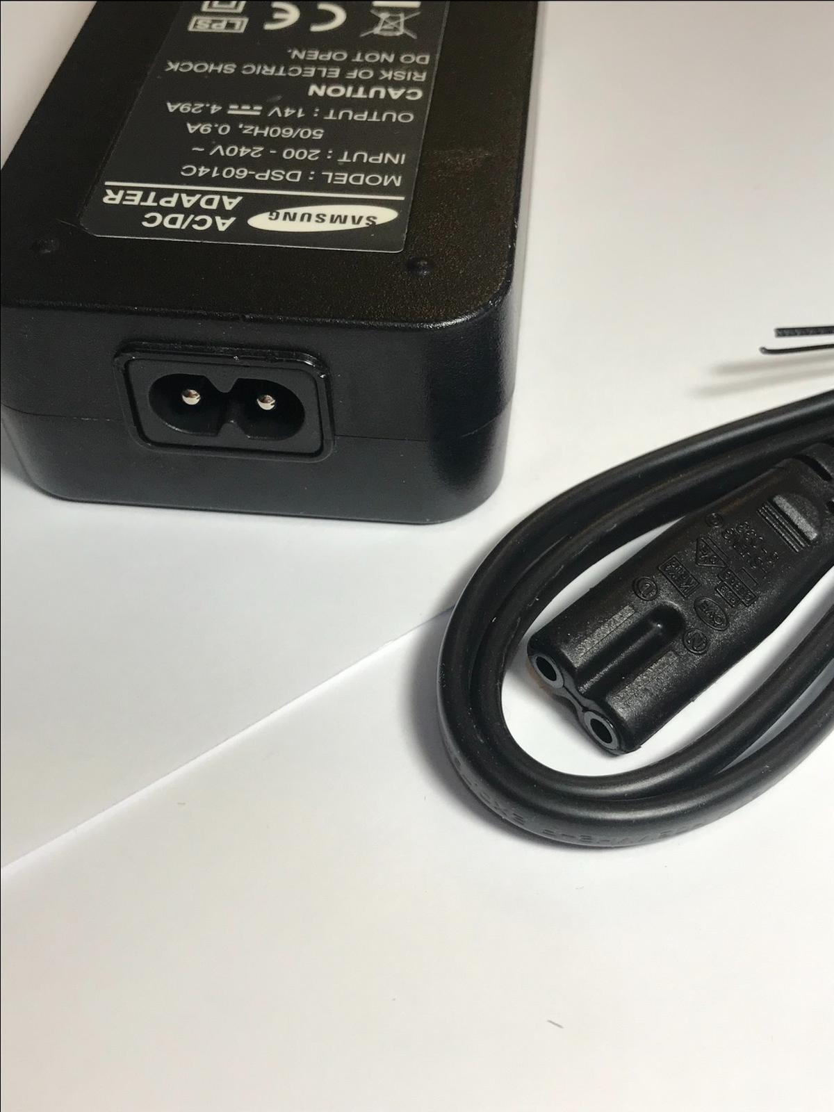 Uk 14V AC-DC Adaptor Power Supply for Samsung 27" Professional monitor S27B970D