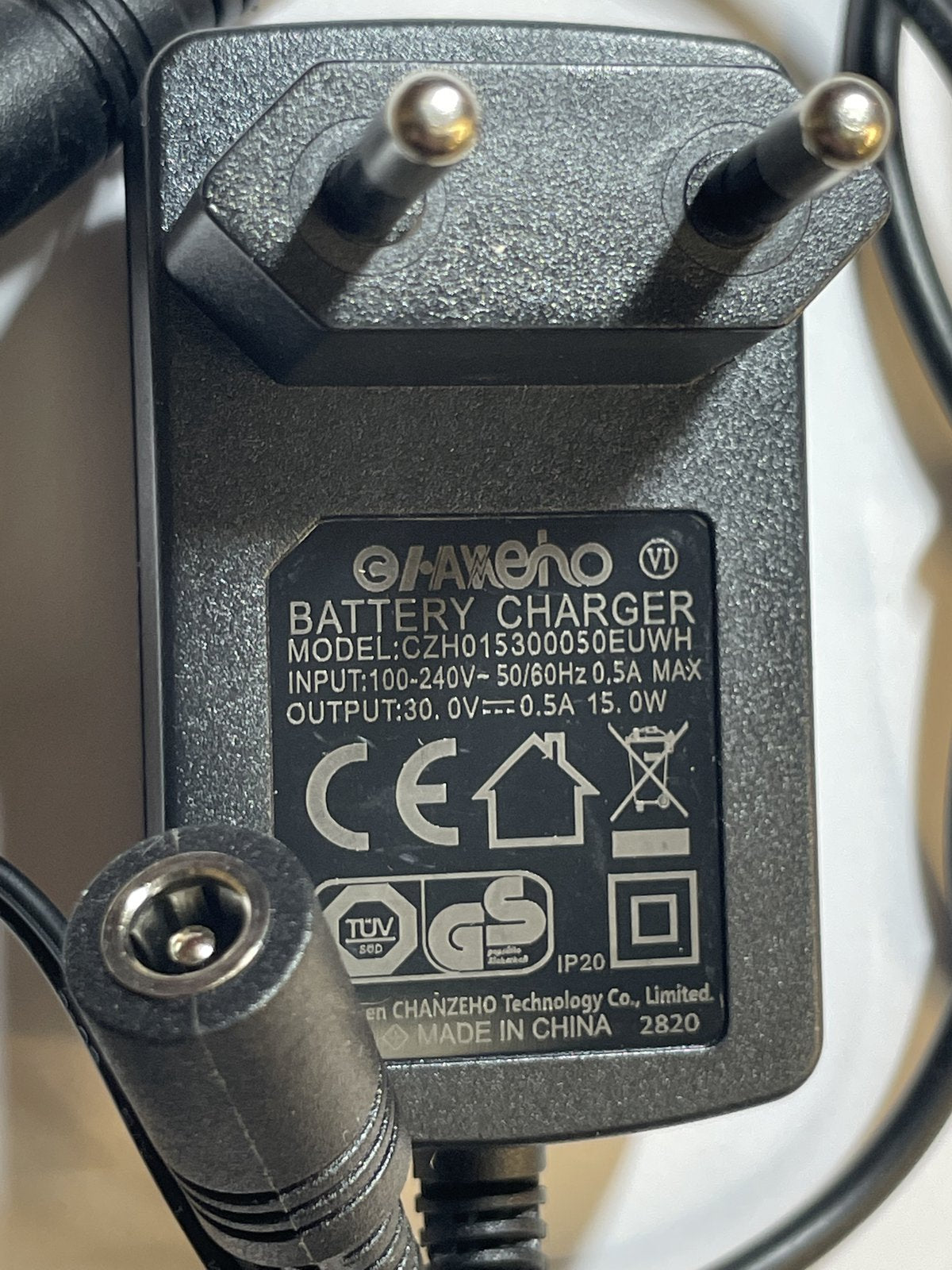 EU Replacement for 31V 0.19A AC-DC Adaptor Power Supply JT-DC31V0.19A