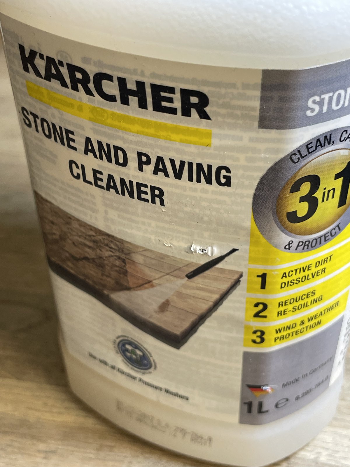 Genuine Karcher Stone and Paving Cleaner 1L Bottle 6.295-764.0