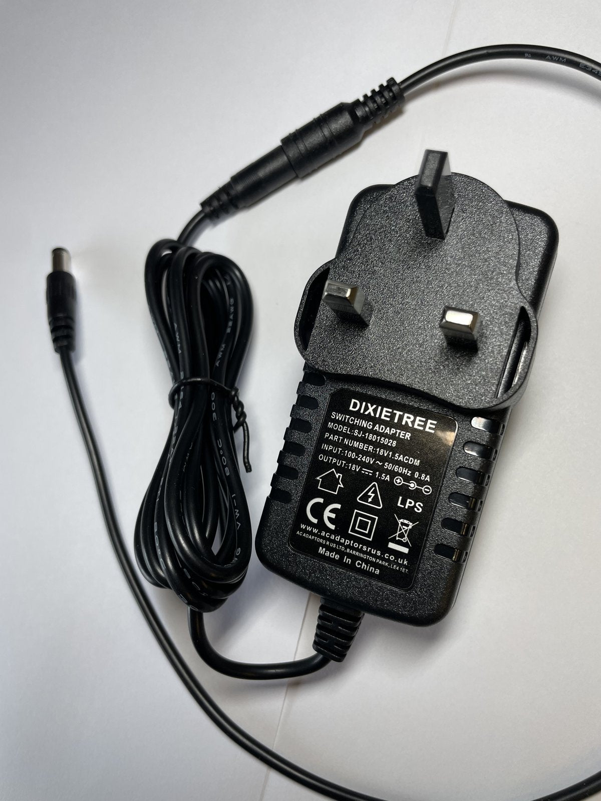 Replacement 18V 1.5A Negative Polarity AC Adaptor for Gator G-Bus-8 Power Supply