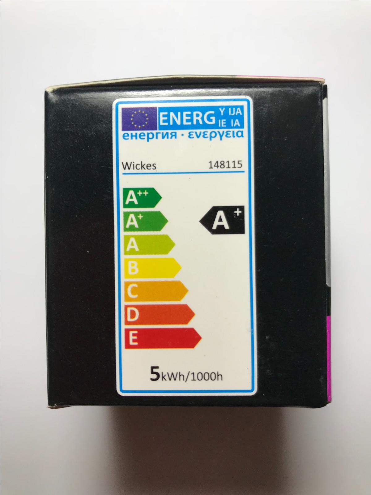 10 x 5W Full Glass LED GU10 CREE 5W = 50W Wickes Warm White Spotlight Lamp Bulbs