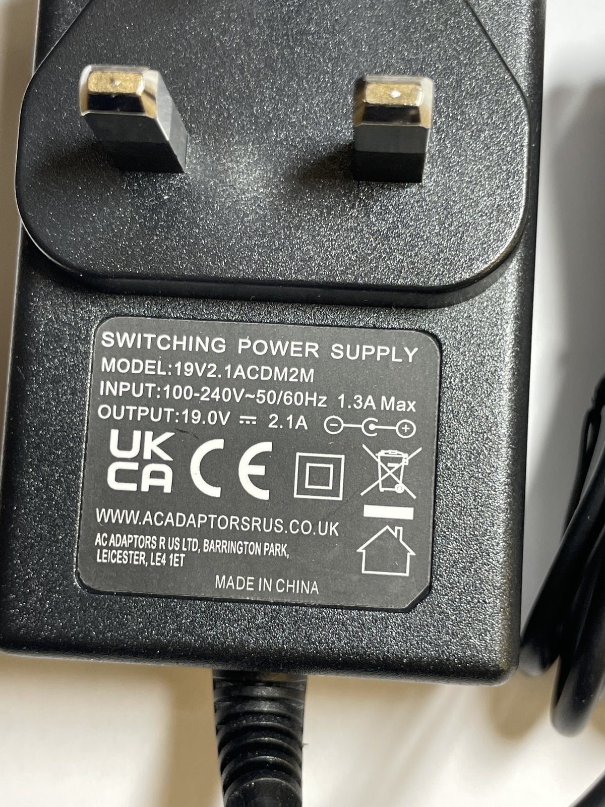 Replacement for 19V 1.75A AC-DC Adaptor form ASUS L410M Notebook