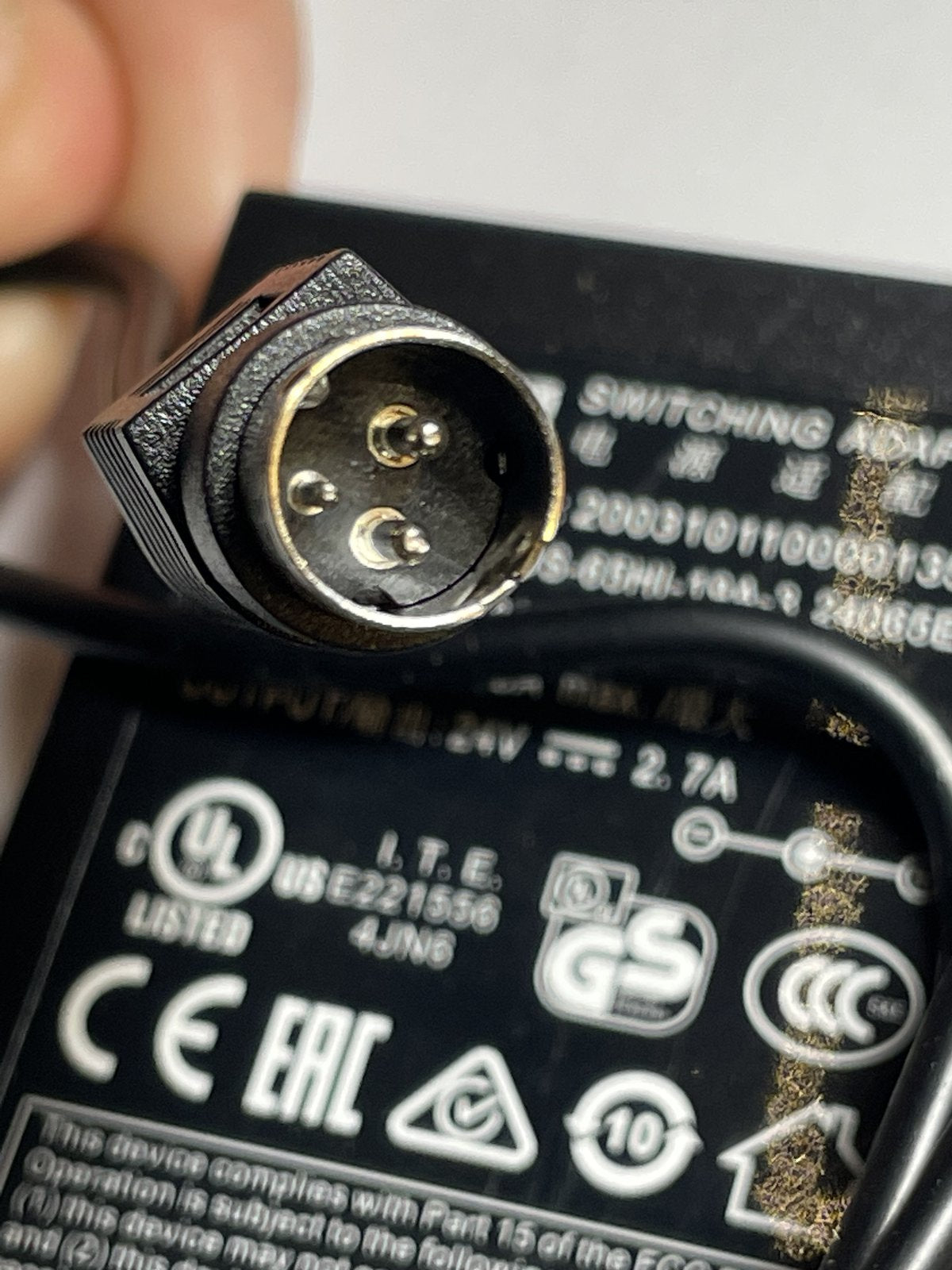 REPLACEMENT EPSON PC-180 PS-180 M159A TM-T88vi AC POWER ADAPTER 24V 2.0A 3 PIN