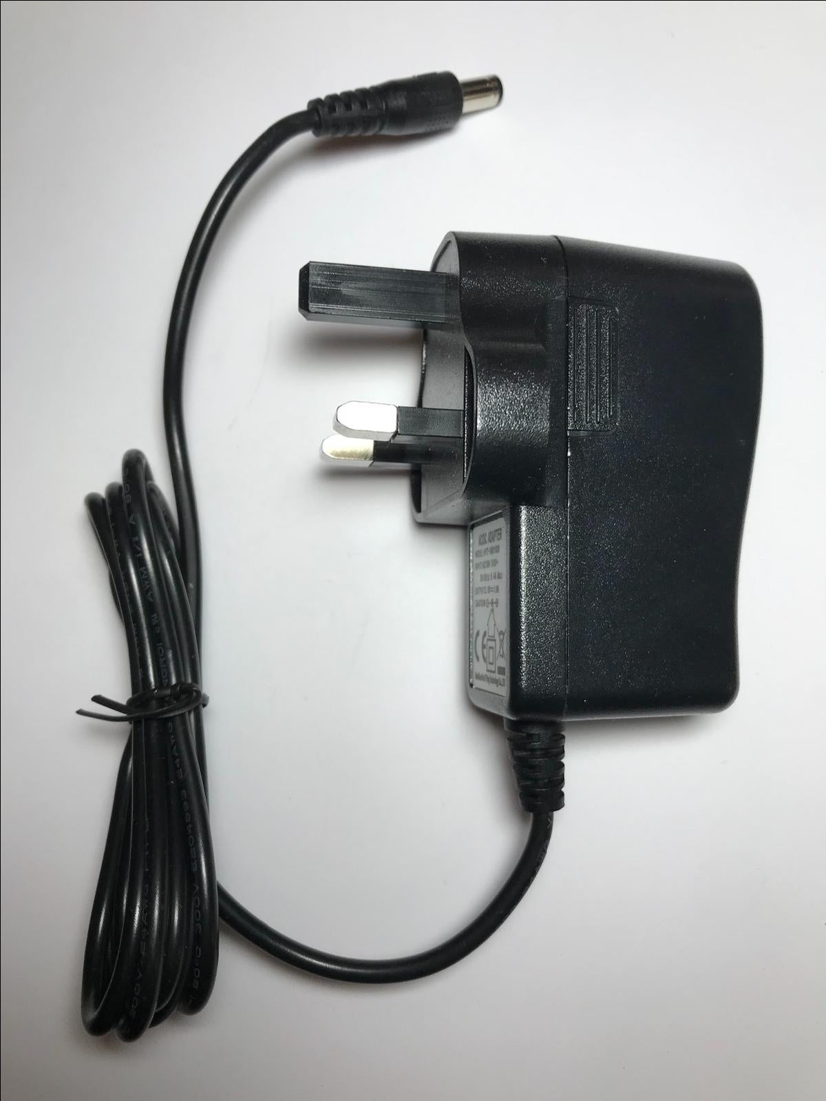 Genuine 9.0V 1.0A AC/DC Adapter model HYT-0901000 5.5mm x 2.1mm UK Plug