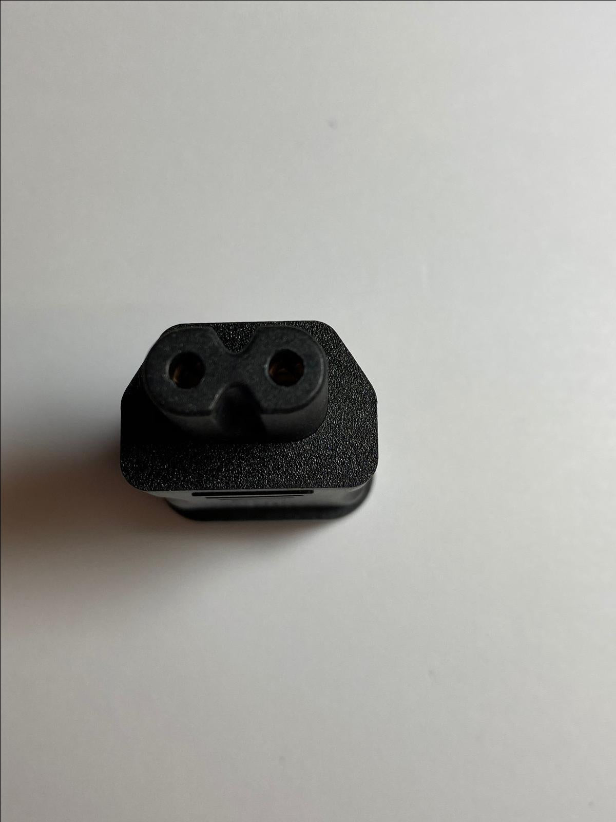 C7 TO C14 BLACK Convertor Connector for AC Adaptor Power Supply Fig 8 to Kettle