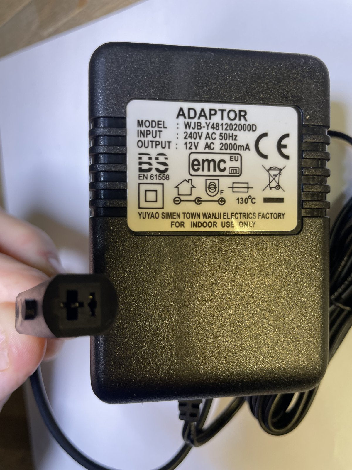 Replacement for 12VAC~ 19VA Model AEN542231AC/AC Adaptor