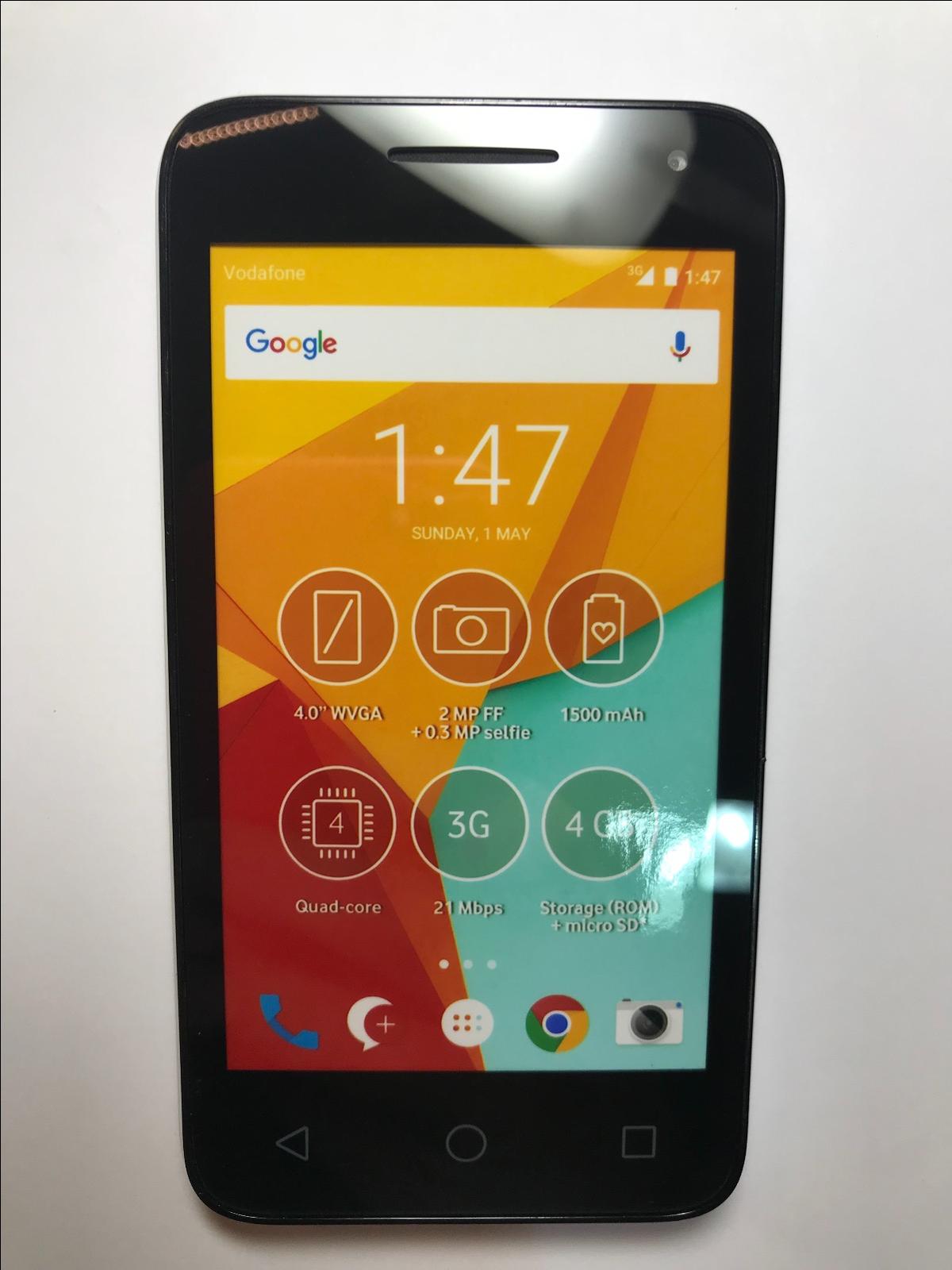 Alcatel Pixi 4 WHITE Vodafone Smartphone Dummy Kids Toy Display Phone FAKE PHONE