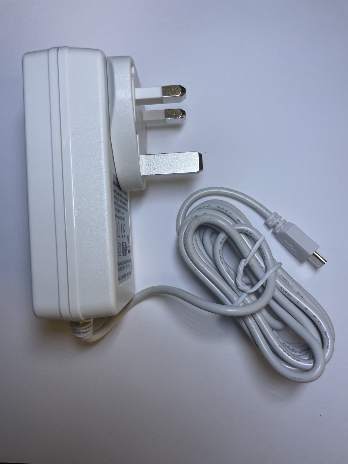 Replacement WHITE 5V AC Adapter Charger for BT Video Baby Monitor 7030