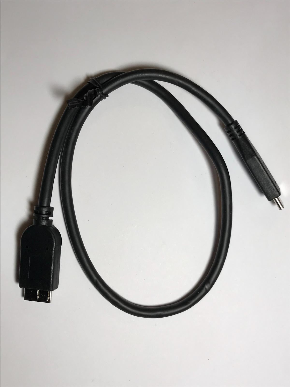 Type C to Micro USB 3.0 Data Cable for Lacie D2 2 Thunderbolt Hard Drive HDD
