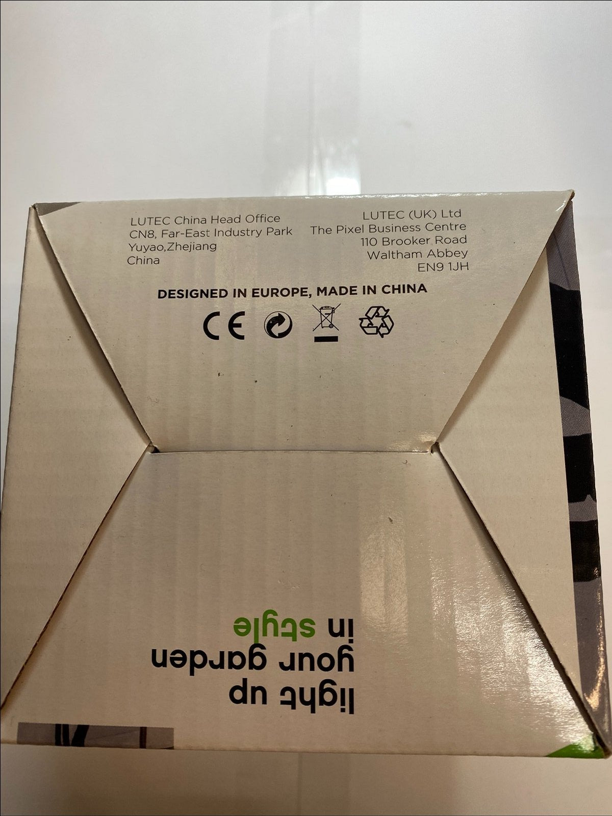 Lutec 5510815424 Graphite Vienna Up/Down Light IP44 GU10 PIR for Smartbulb