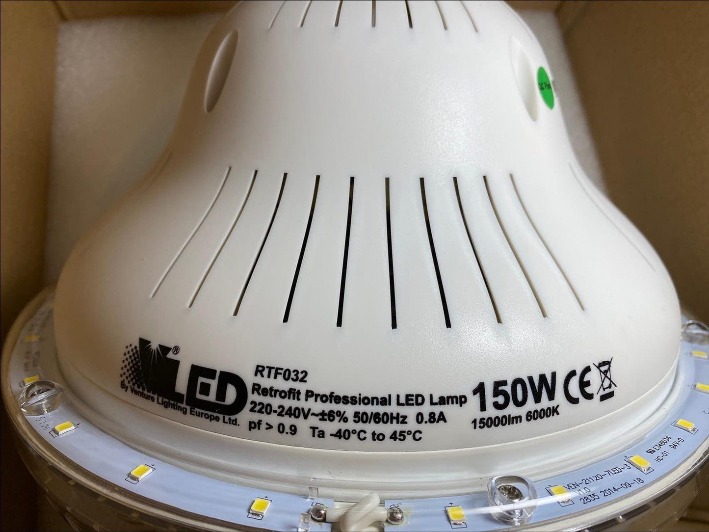 Venture Lighting LED High Bay Lamp Light Fitting 150W E40 Industrial Warehouse