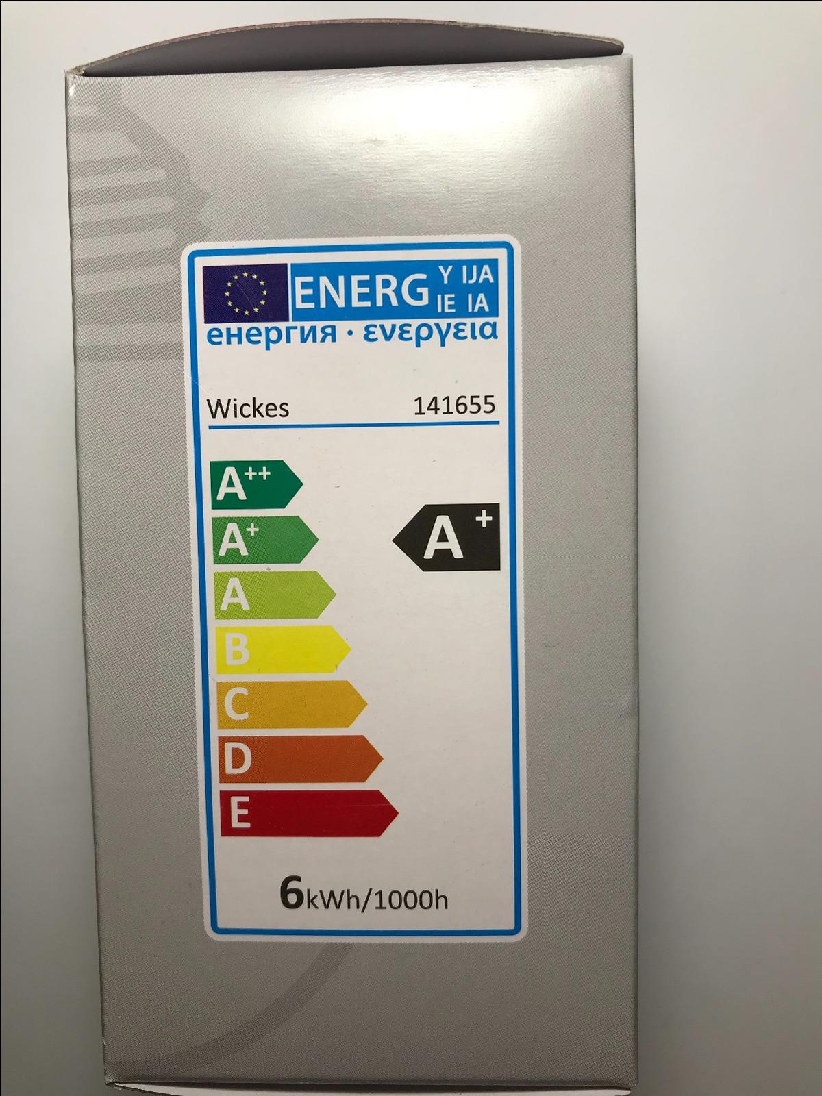 10 x Wickes LED GLS Lamp 5.6W = 40W Frosted Light Bulb E27 Edison Screw 470lm