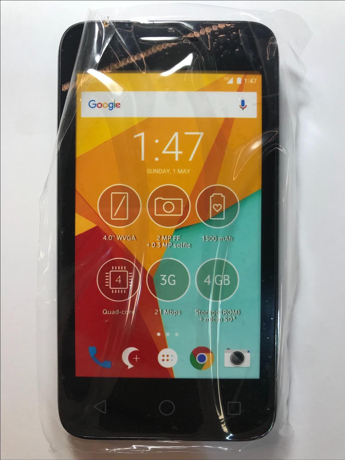 Alcatel Pixi 4 BLACK Vodafone Smartphone Dummy Kids Toy Display Phone FAKE PHONE