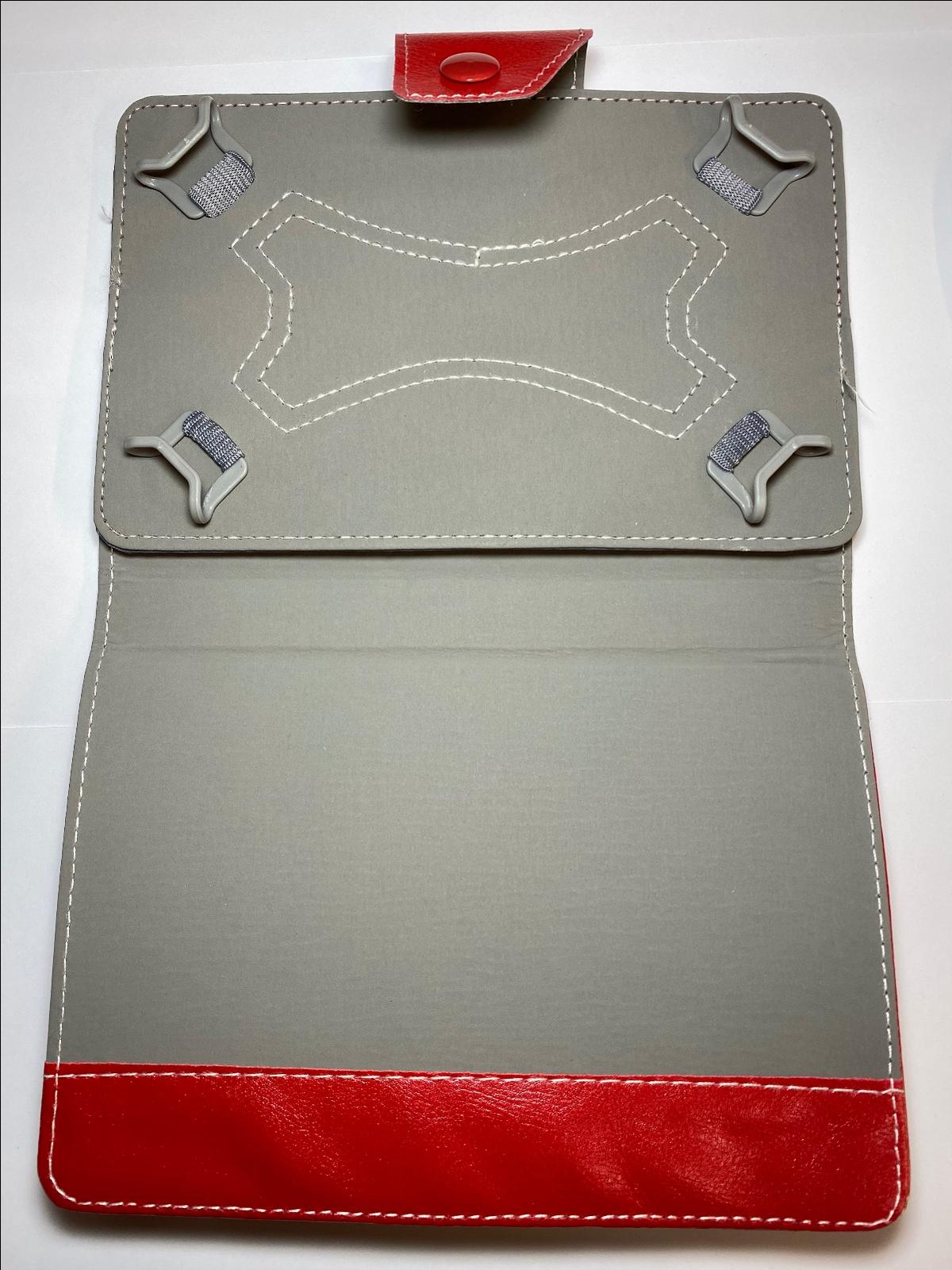 Red Multi Angle Case/Stand for Storage Options Scroll Excel/Essential 7" Tablet