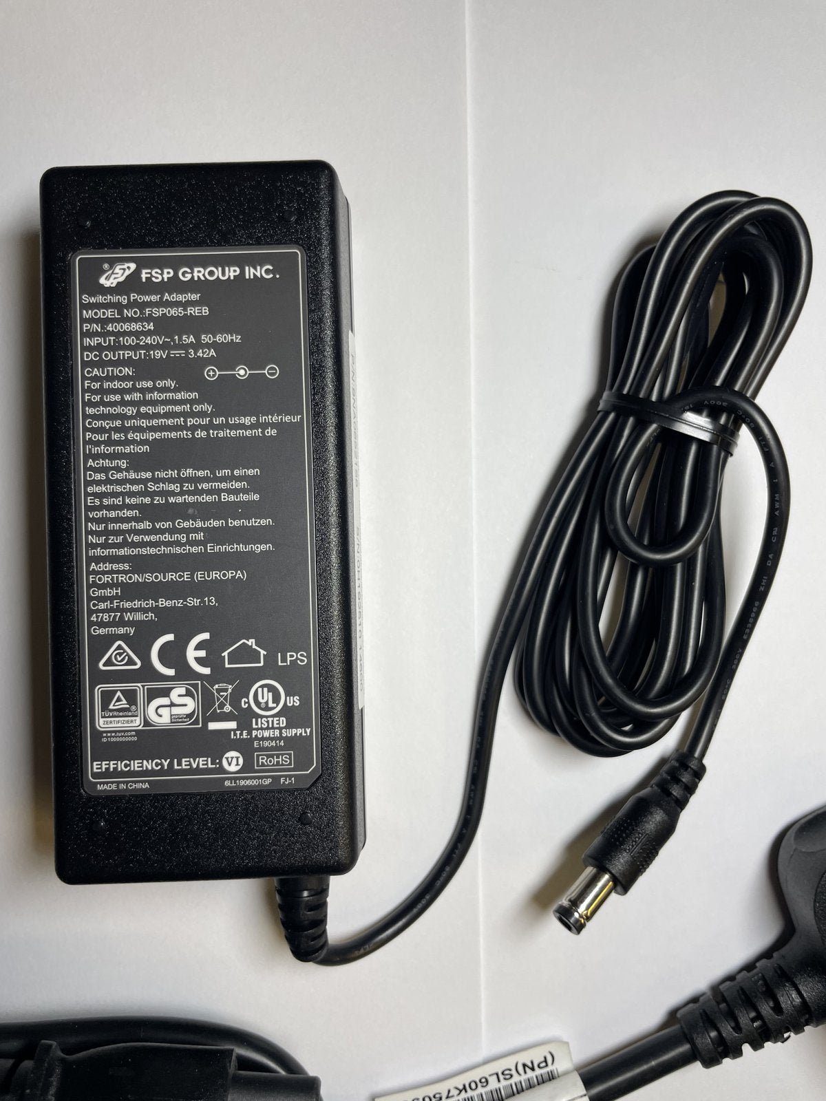 Replacement for 19V 3.42A AC-DC Adaptor Charger Model SAW65-190-3420B