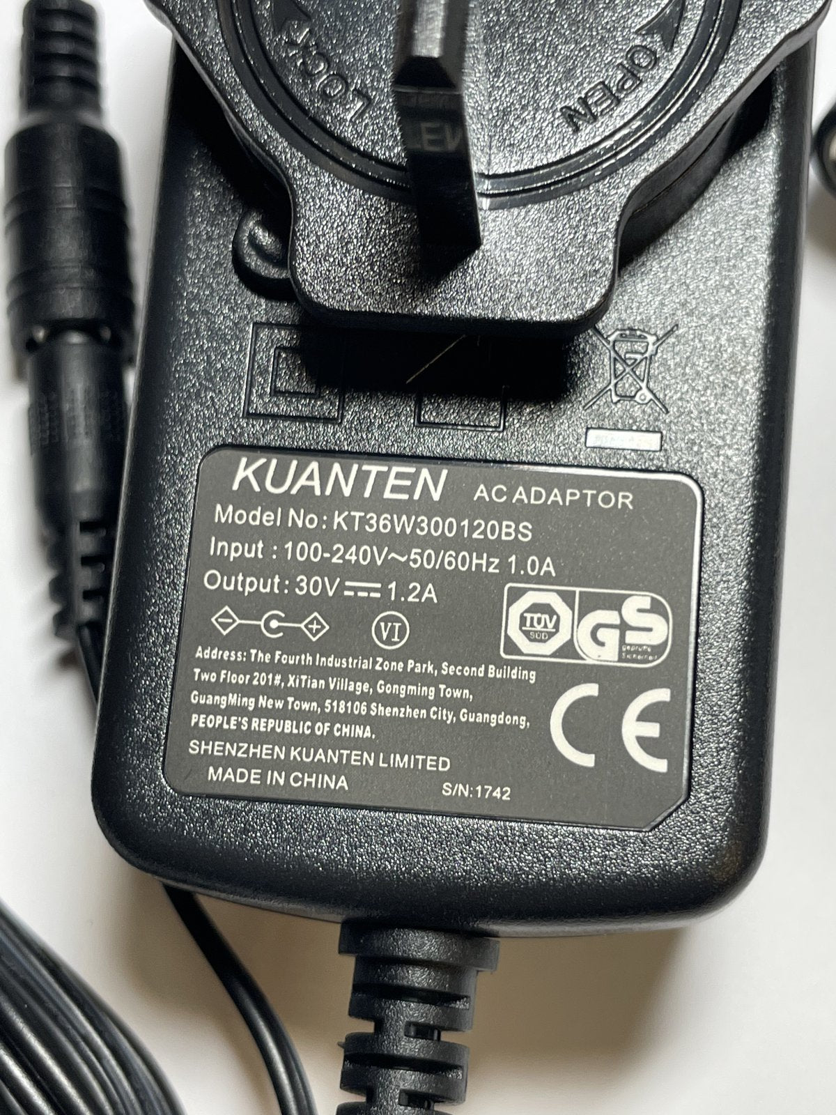 Replacement for 30V Switching Power Supply XY12S-3000400Q-UZ Balsam Hill Tree