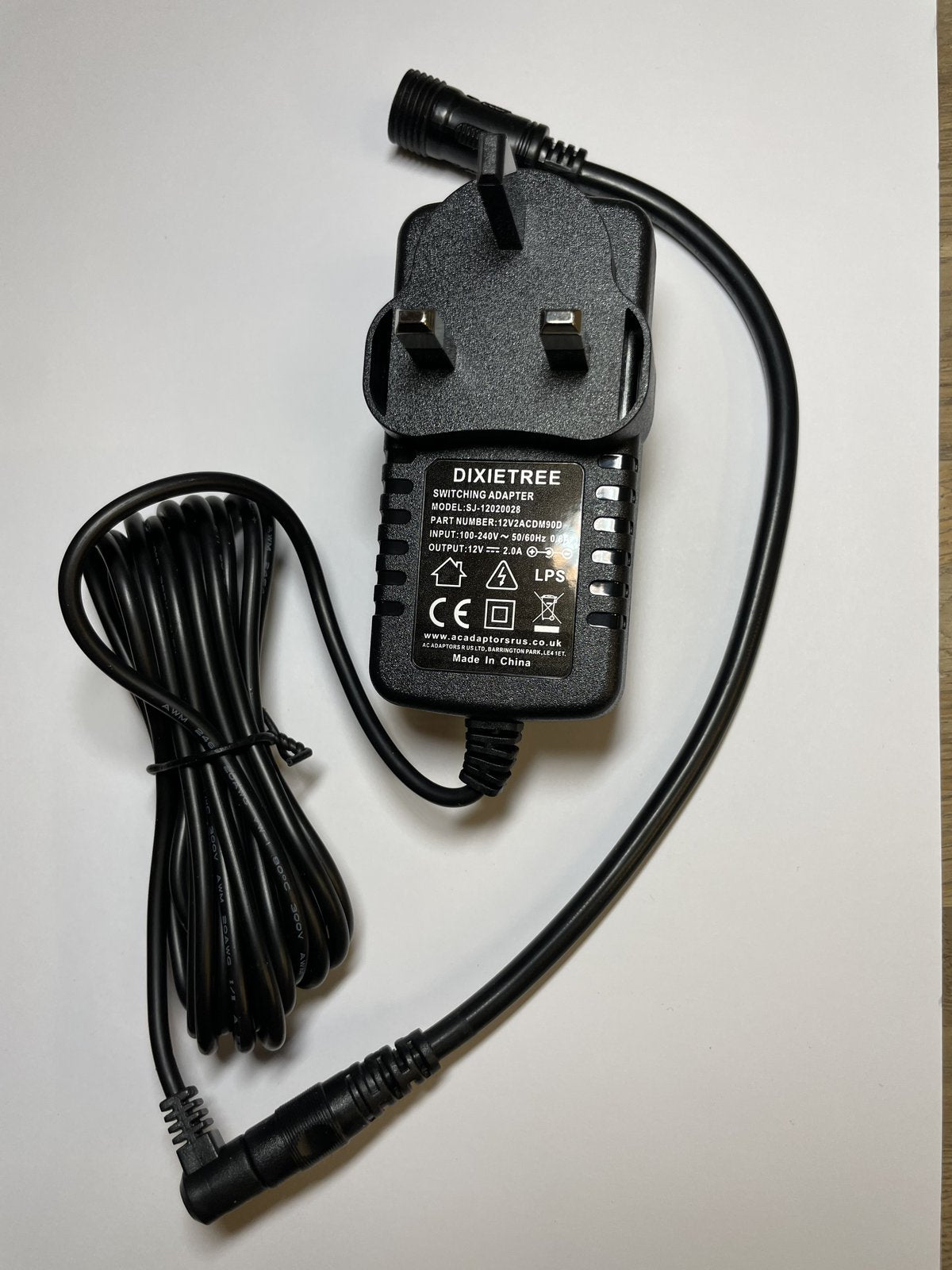Replacement for 12.0V 12V 2.00A 24.0W LED Driver XY-1202000-BO UK Plug