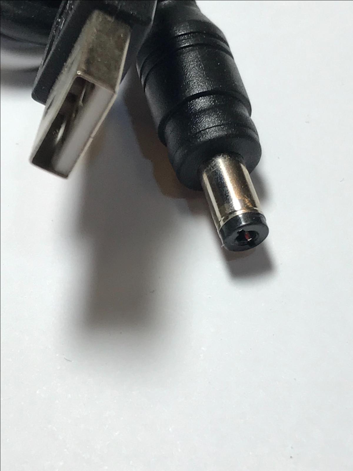 1.M Long Black USB Male to 5.5mm x 2.1mm 5.5x2.1 DC Connector Power Cable Lead