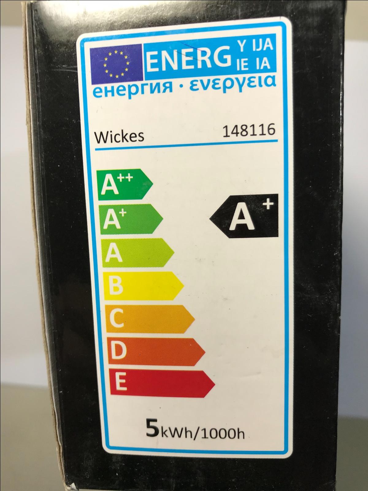 Wickes Cree LED Glass Housing 320lm Spot Light Bulb 5W = 50W GU10 Pack of 6