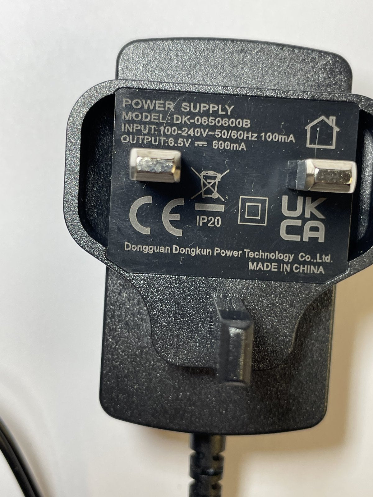 Replacement 6.5V 600mA AC Adaptor Power Supply for C39280-Z4-C608 GIGASET PHONE