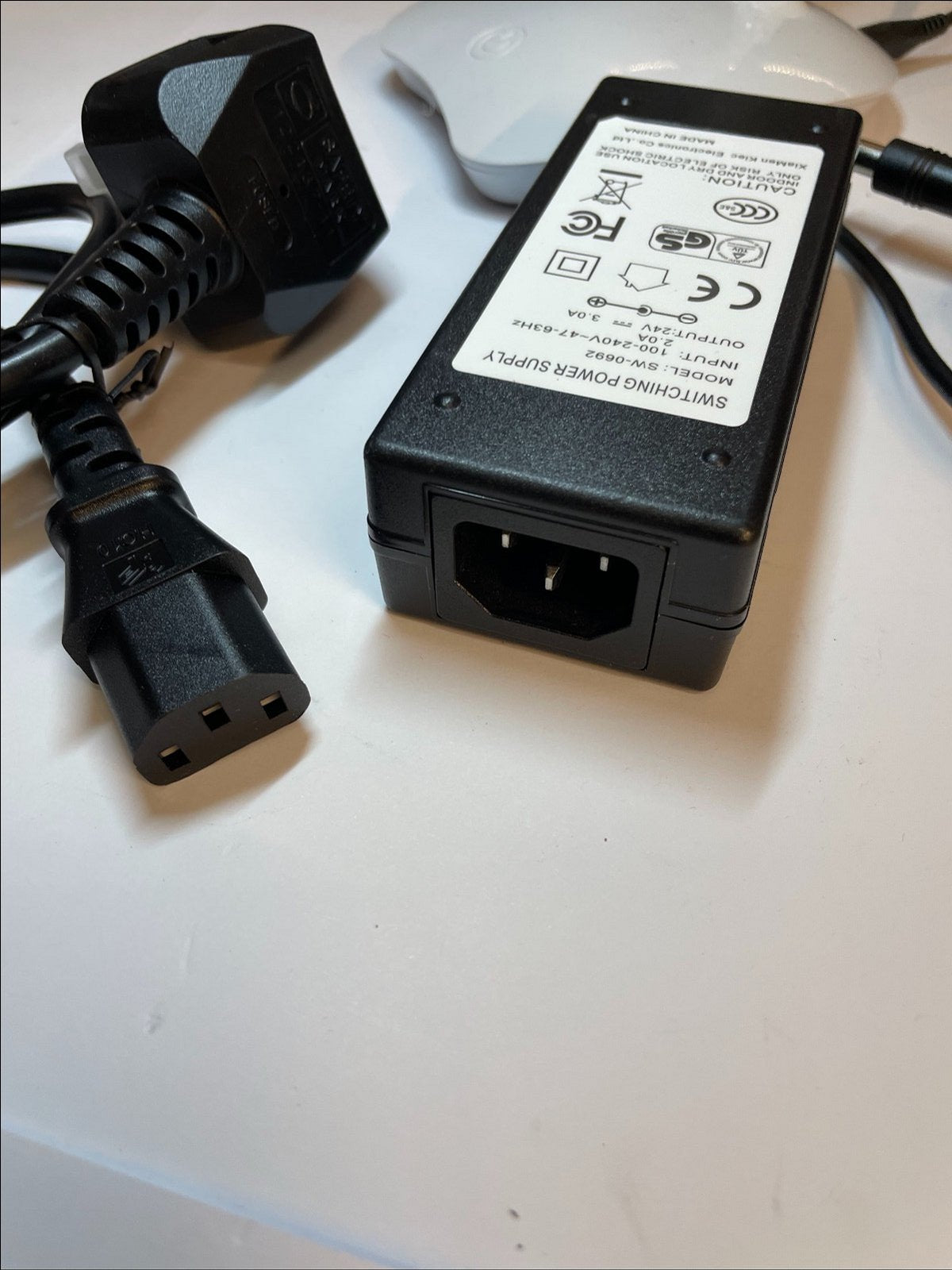 UK Replacement 24V AC-DC Power Adaptor for BROTHER SCANNCUT CM350/CM550/CM650