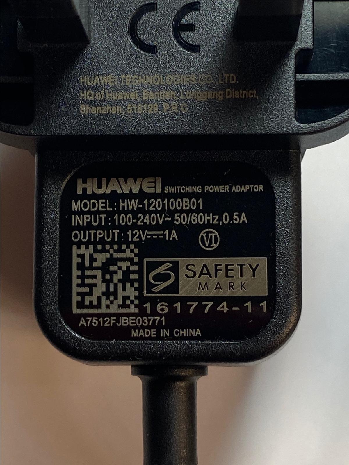 12V 1A AC-DC Switching Adaptor Power Supply for Huawei B311s-220 4G Router Lite