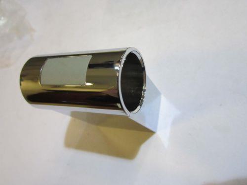 2 x 22mm Chrome Riser Rail Pole Fixings with Screws and Raw Plugs