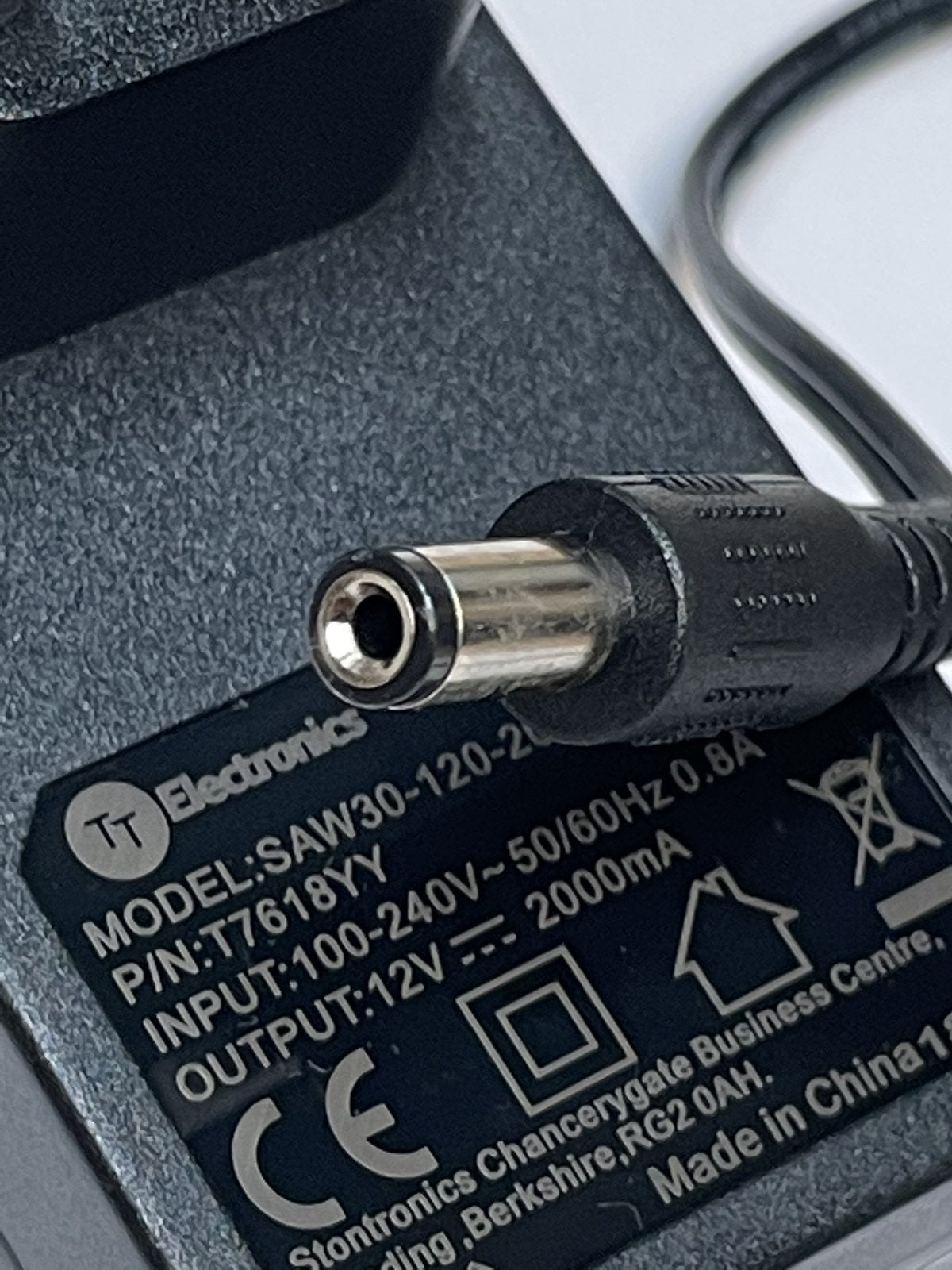 EU 12V 2A 5.5MM X 2.1MM Mains AC-DC Switching Adaptor Power Supply Charger 2 PIN