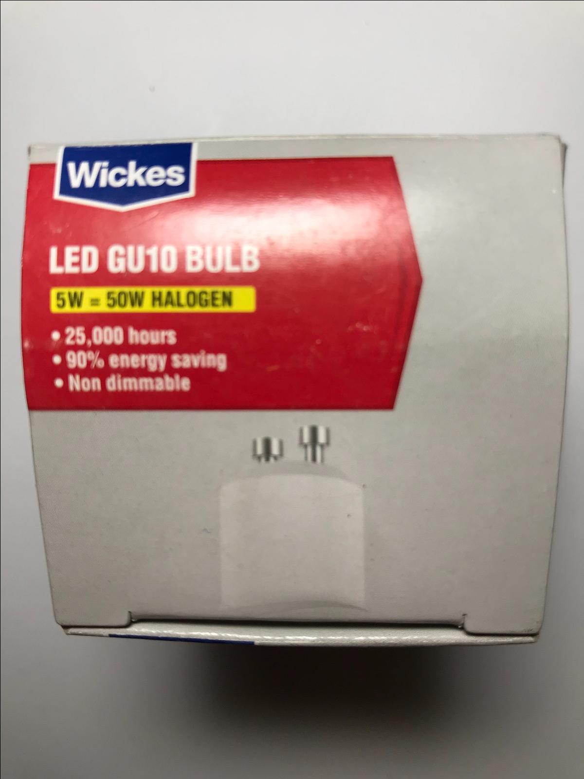 10x Wickes LED Light Bulb 5W = 50W GU10 Lamp A+ 90% Saving LASTS 12 TIMES LONGER