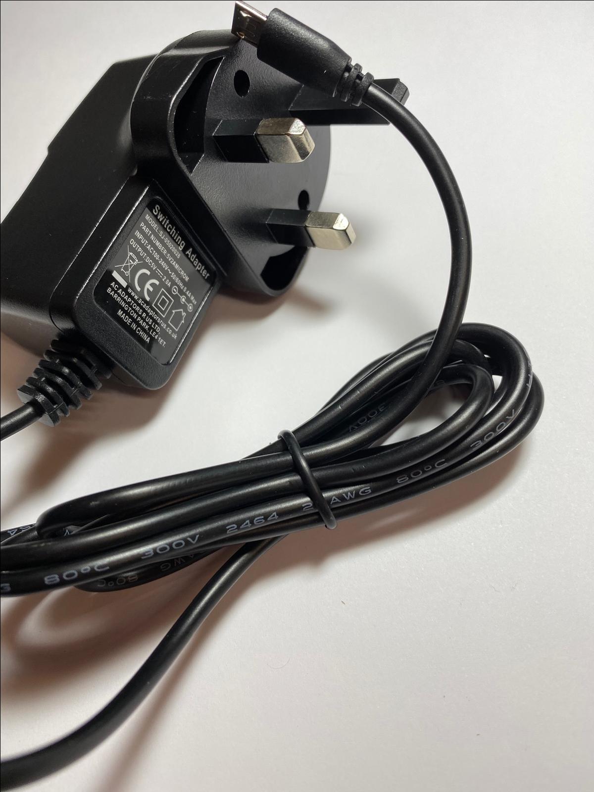 5V 2A Mains AC Adaptor Charger for Acer Iconia B1-A71 7" Android Tablet PC