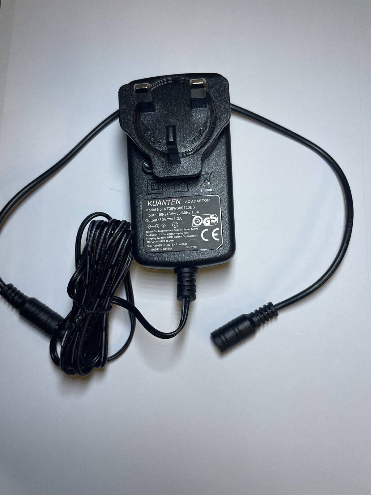 Replacement 30V AC Adaptor for 30V 0.8A Xing Yuan Model XY-3000800-B
