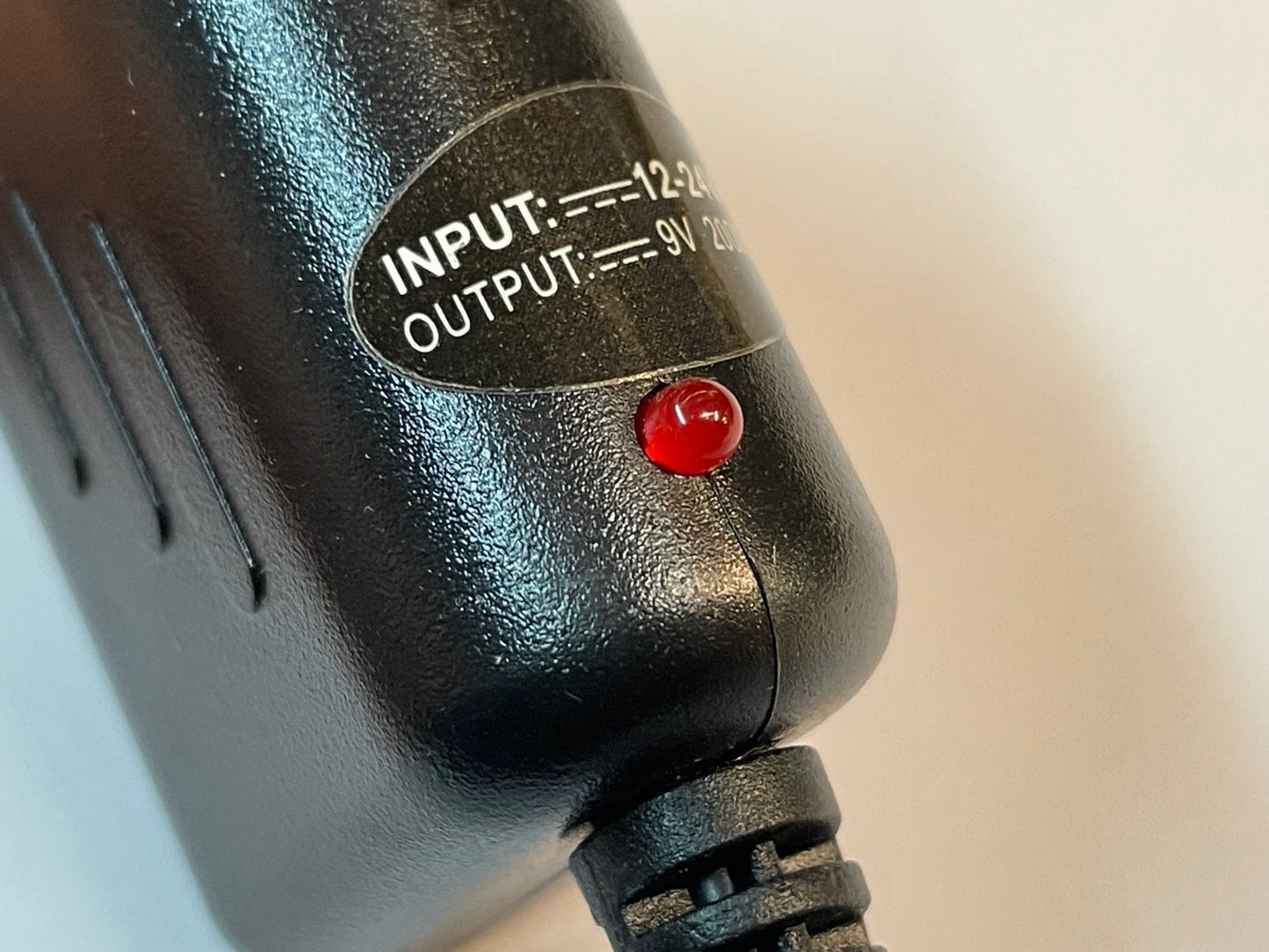 9V In-Car Charger Power Supply with 3mmx1mm 3x1 Tip Attachment