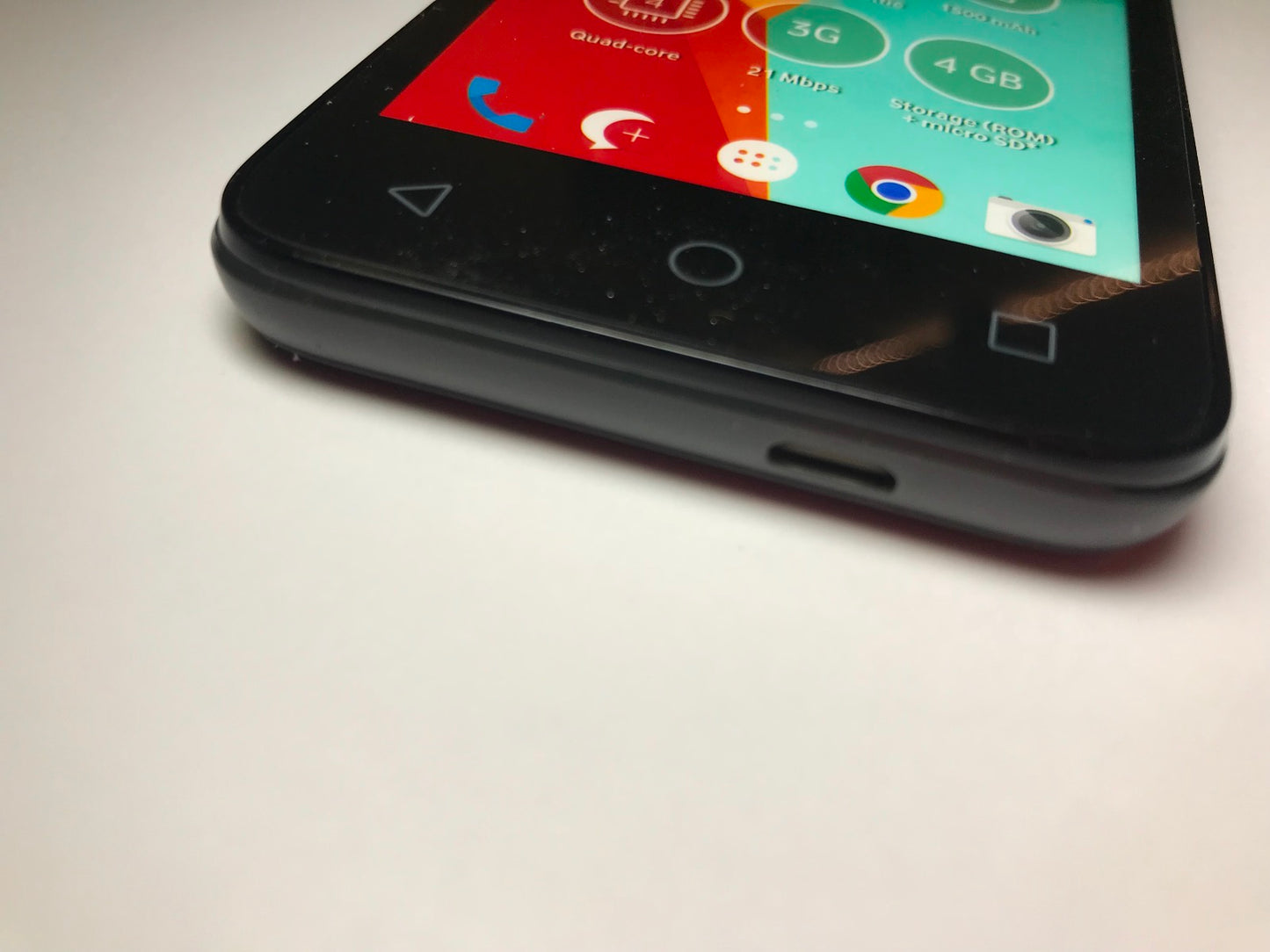 Alcatel Pixi 4 BLACK Vodafone Smartphone Dummy Kids Toy Display Phone FAKE PHONE