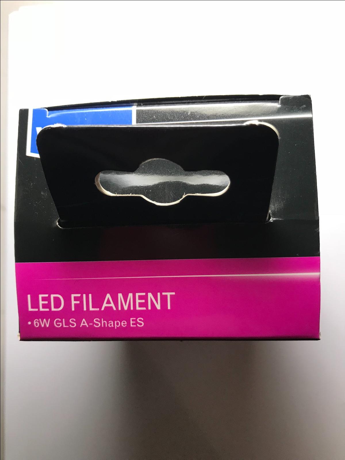 4x Wickes Vintage Filament LED GLS 6W = 60W ES A-Shape Warm White Light Bulb