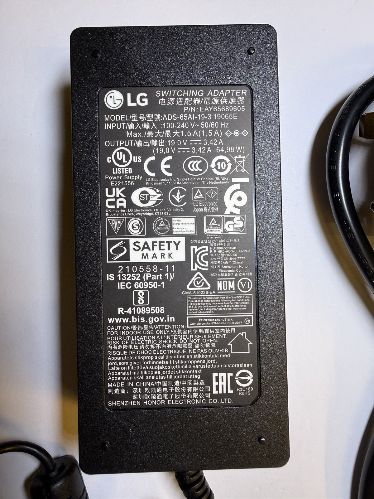Replacement for 19.5V 3.3A AC-DC Adaptor Power Supply for Sony Professional Raid