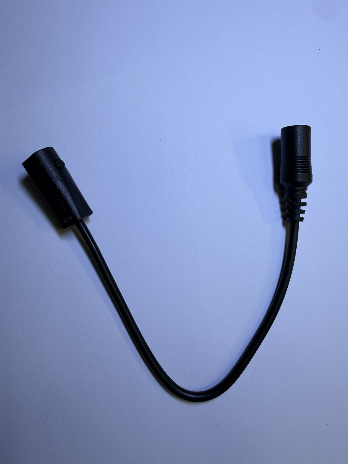 5.5mm x 2.1mm DC Socket Wire Extension Cable to  2 Pin Spade T Shape Socket