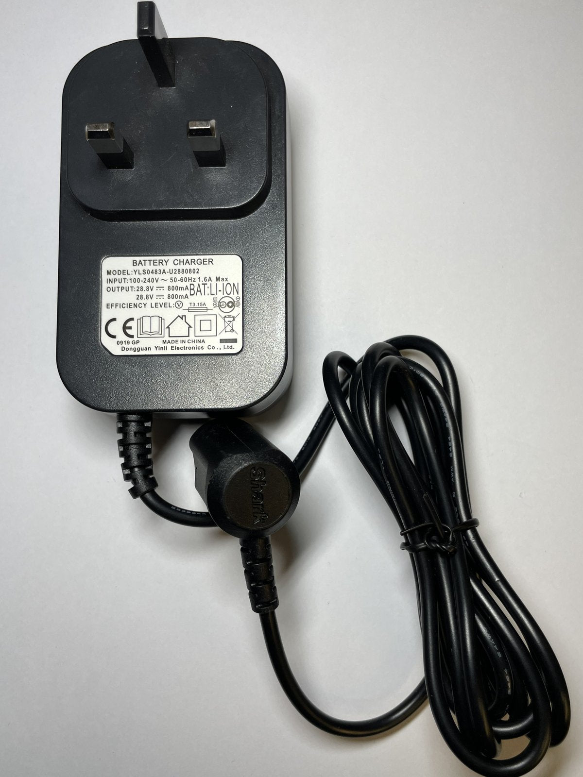 28.8V 800mA Shark Battery Charger YLS0483A-U2880802 for S1 S6 S9 Vacuum Models