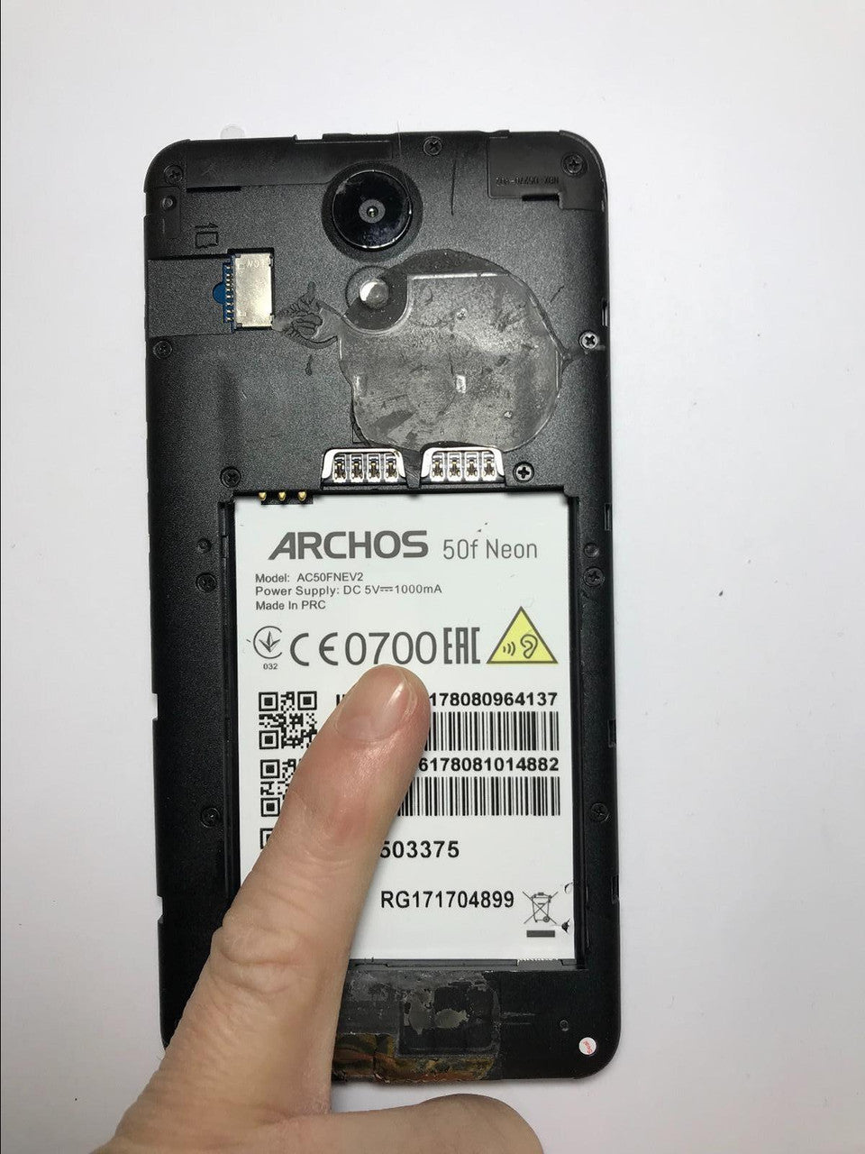 NAKED Ex Display ARCHOS 50f Neon Smartphone with Damaged Back
