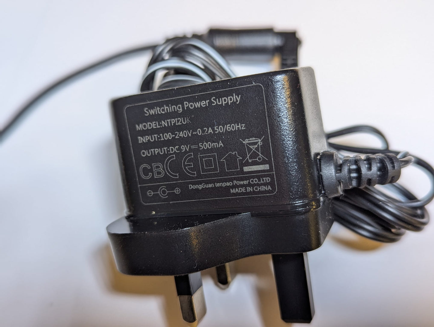 Kettler VERSO 309 Crosstrainer 9VDC 500mA Mains AC Adaptor Power Supply
