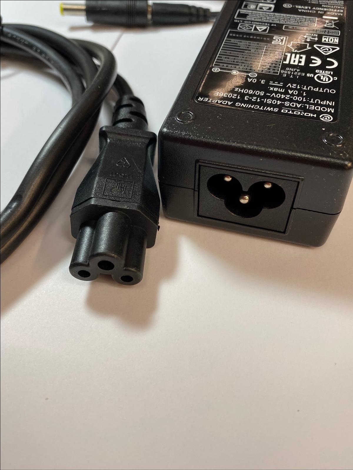 Black Replacement for 12V 2.5A Switching Adaptor SE00000678 BQ36A-1202500-B