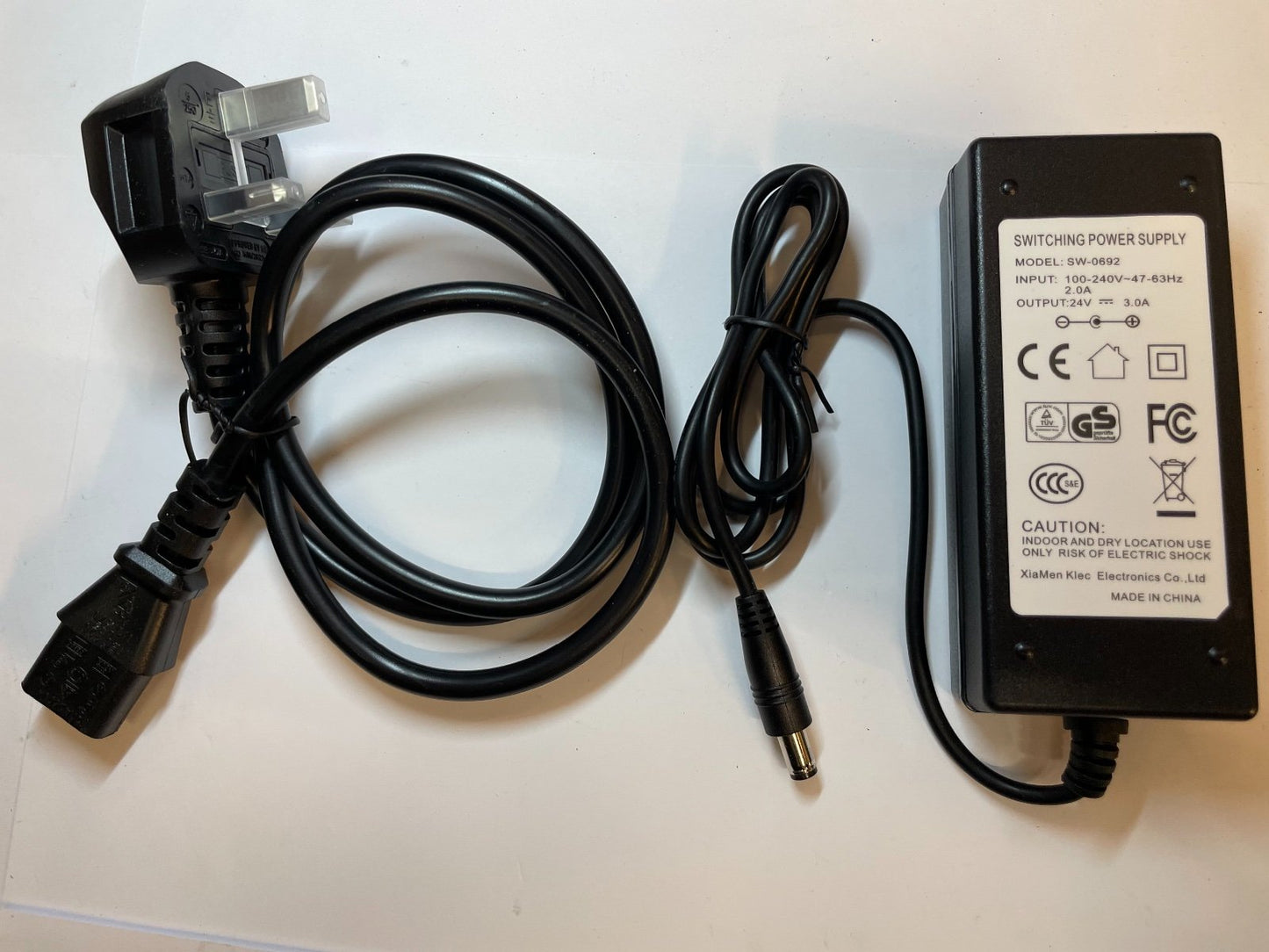 UK Replacement 24V AC-DC Power Adaptor for BROTHER SCANNCUT CM350/CM550/CM650