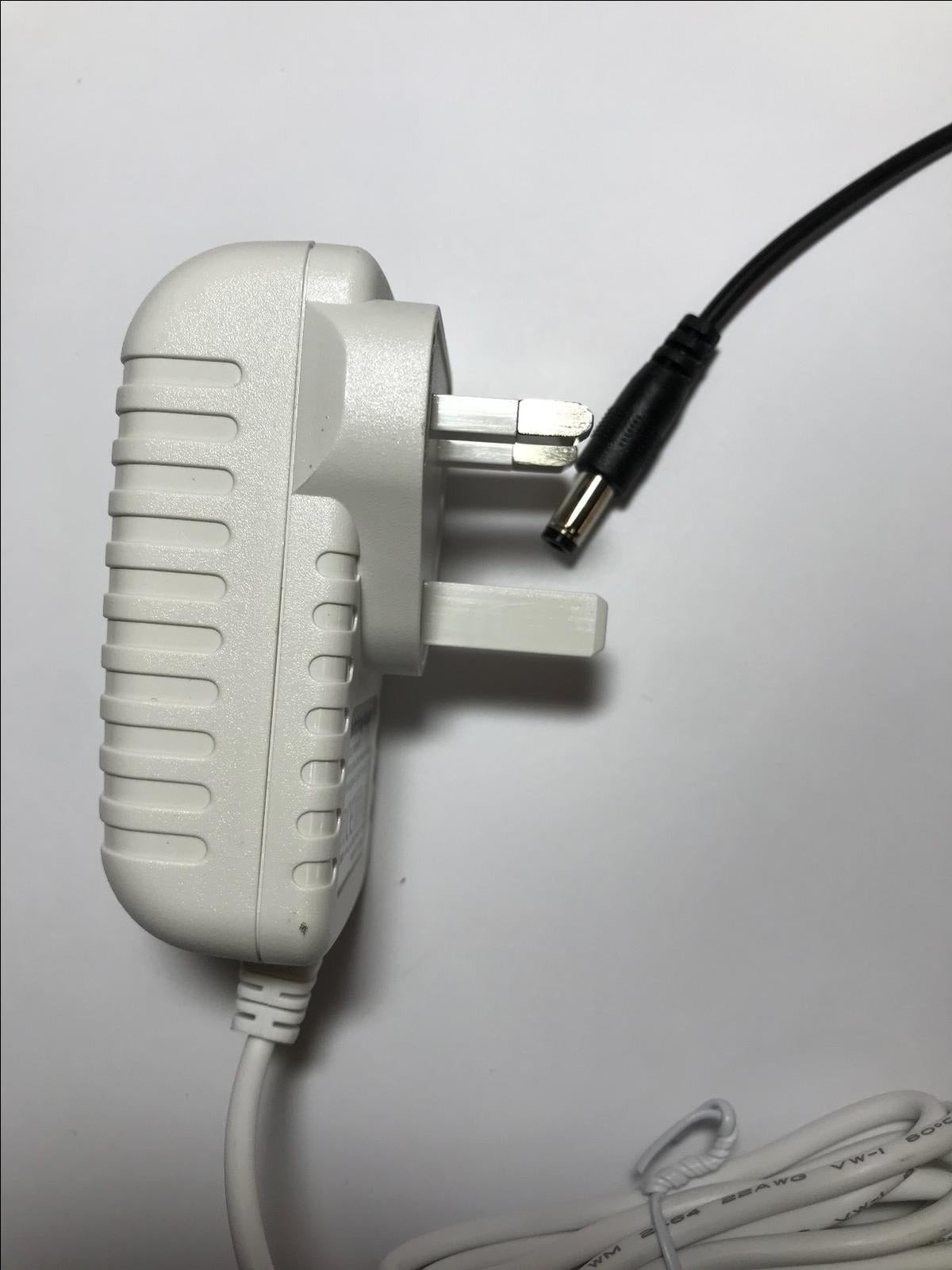 White Replacement for 6V 2A AC-DC Adaptor Power Supply 5.5mm x 2.1mm / 2.5mm