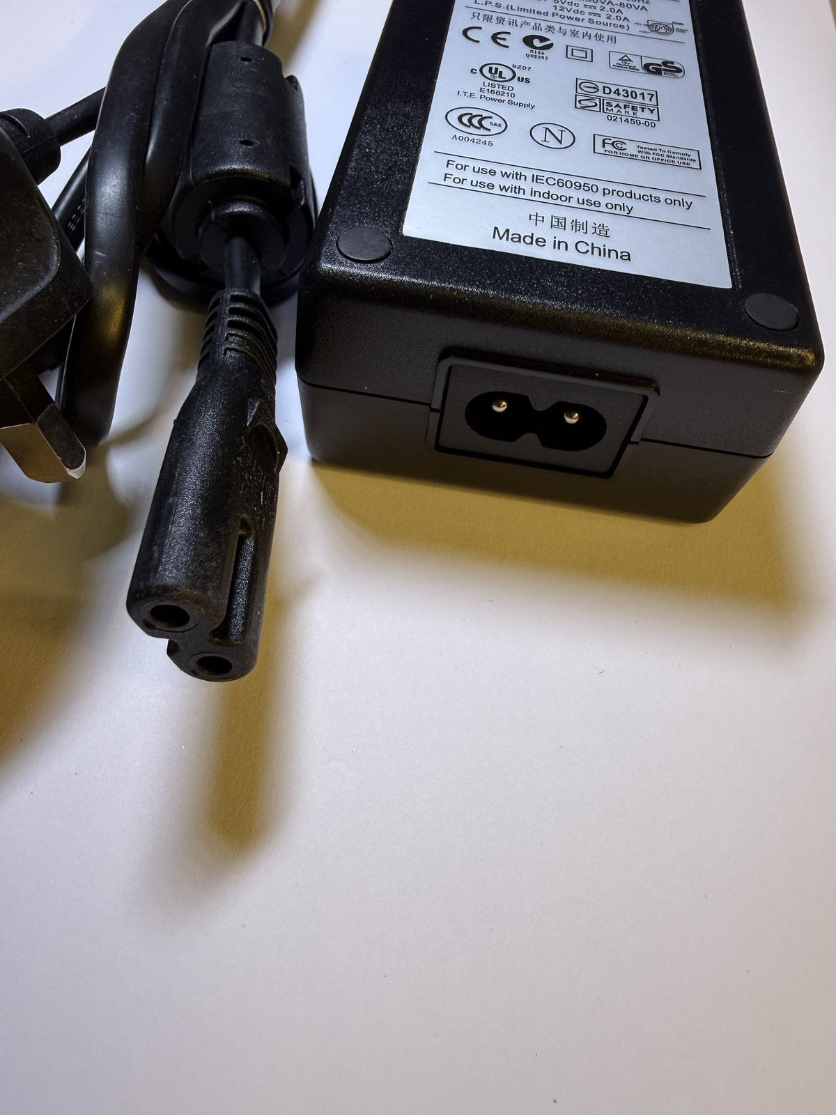 12V 2A 5V 2000mA 5 Pin Power Supply same as KY-05036S-12 Leadman AC Adaptor PSU