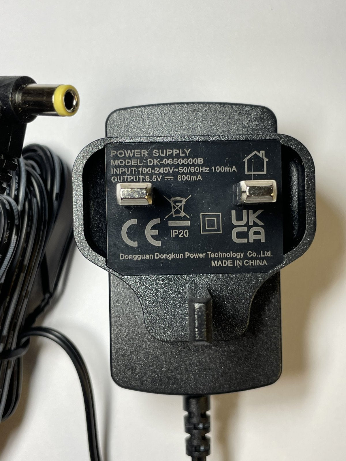 Replacement 6.5V 600mA AC Adaptor Power Supply for C39280-Z4-C608 GIGASET PHONE