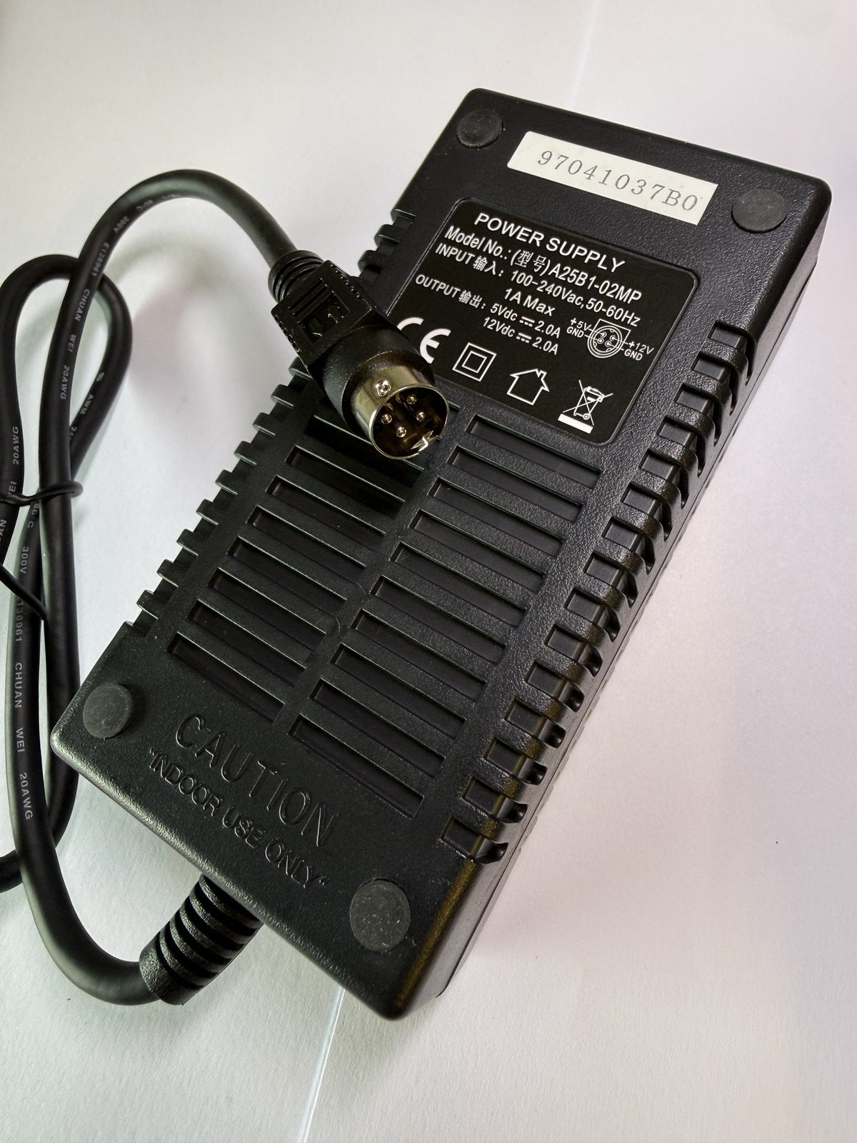 12V 5V 2A 4 PIN AC-DC Adapter Power Supply for AKASA External Hard Drive