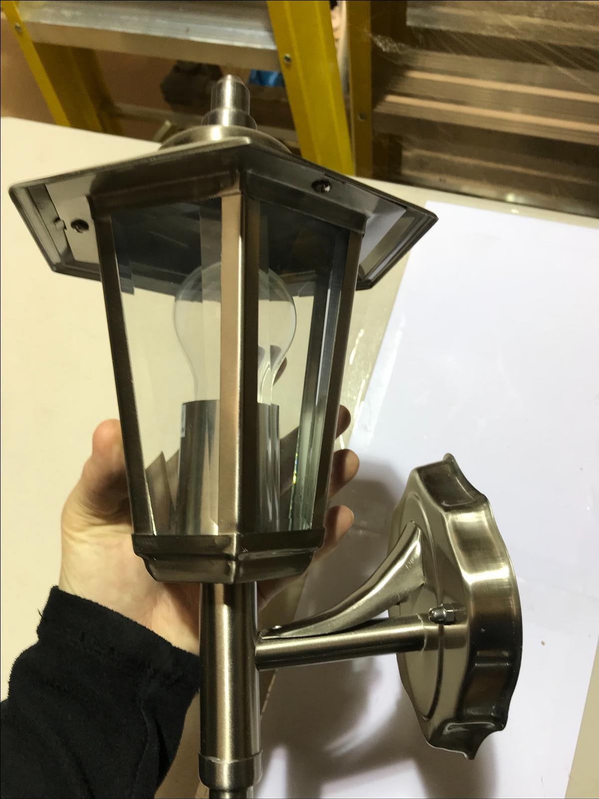 EX DISPLAY Forum Lighting ZETA Hexagonal Wall Lantern ZN-15906-SST