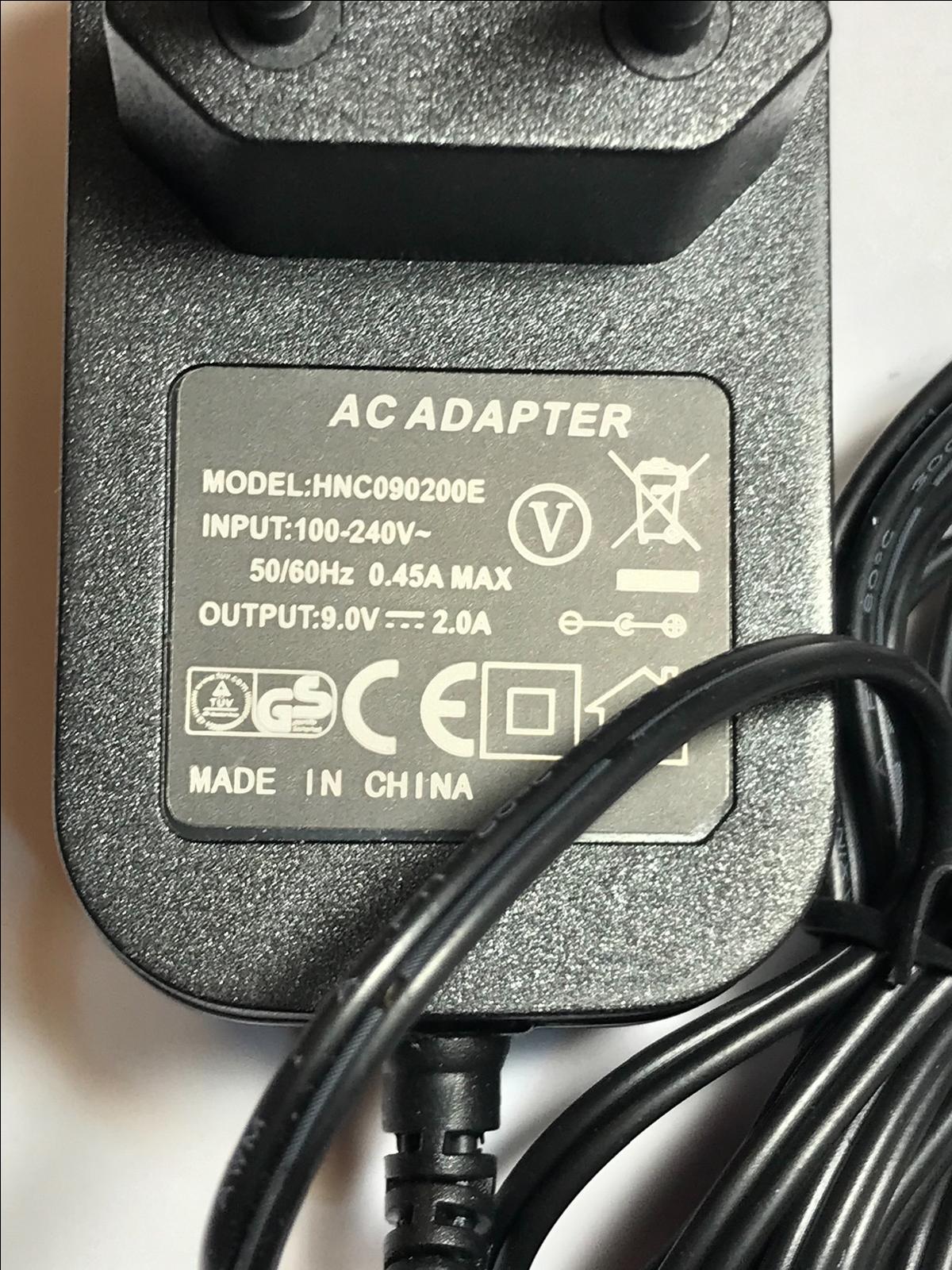 EU 9.0V 2.0A 9V 2A AC-DC Switching Adaptor Power Supply 5.5mm x 2.5mm / 2.1mm