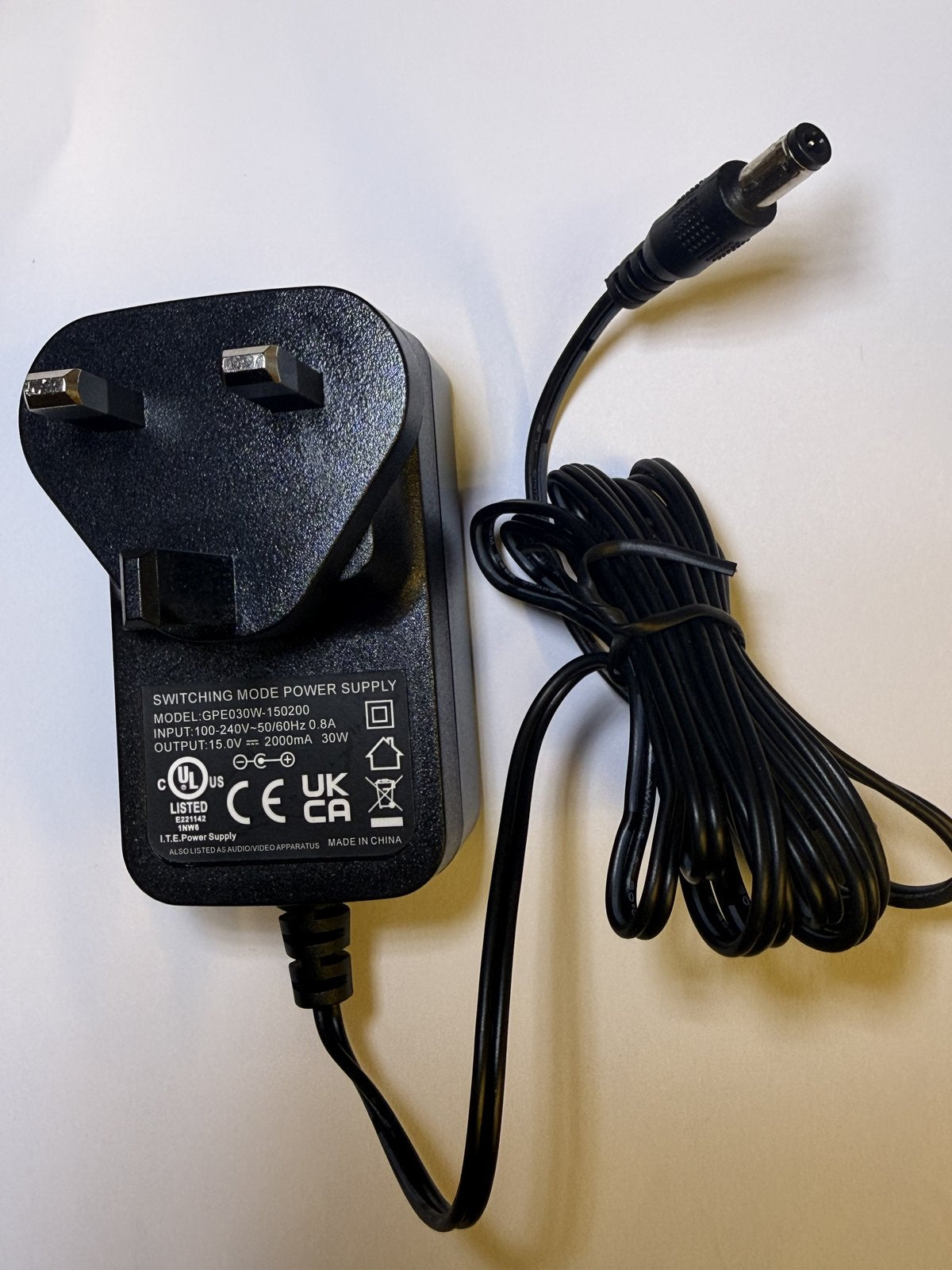 Replacement for 15V 1.5A AC-DC Adaptor Power Supply Model TAA0361500150HK