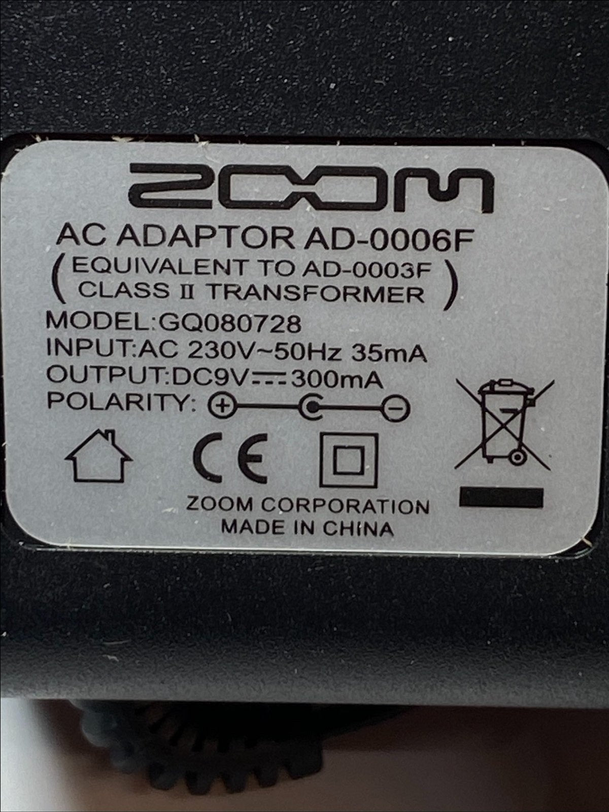 Replacement for 9V 180mA 1.62VA NCE Plug-In AC/DC Adaptor AXC09V180B for Scales